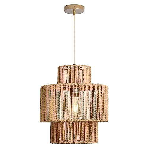 Forcoso H Ngelampe Rattan Pendelleuchte Esstisch Rattan Deckenlampe