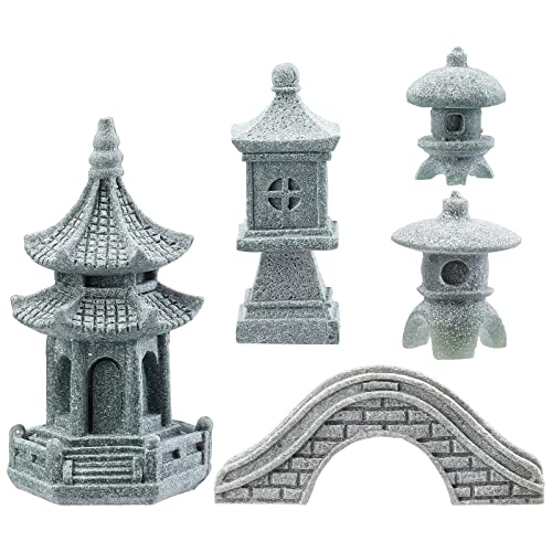 Superfindings 5 Styles Pagode Laterne Garten Statue Japanische